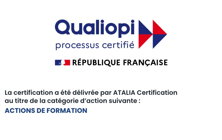 Logo Qualiopi délivré par Atalia