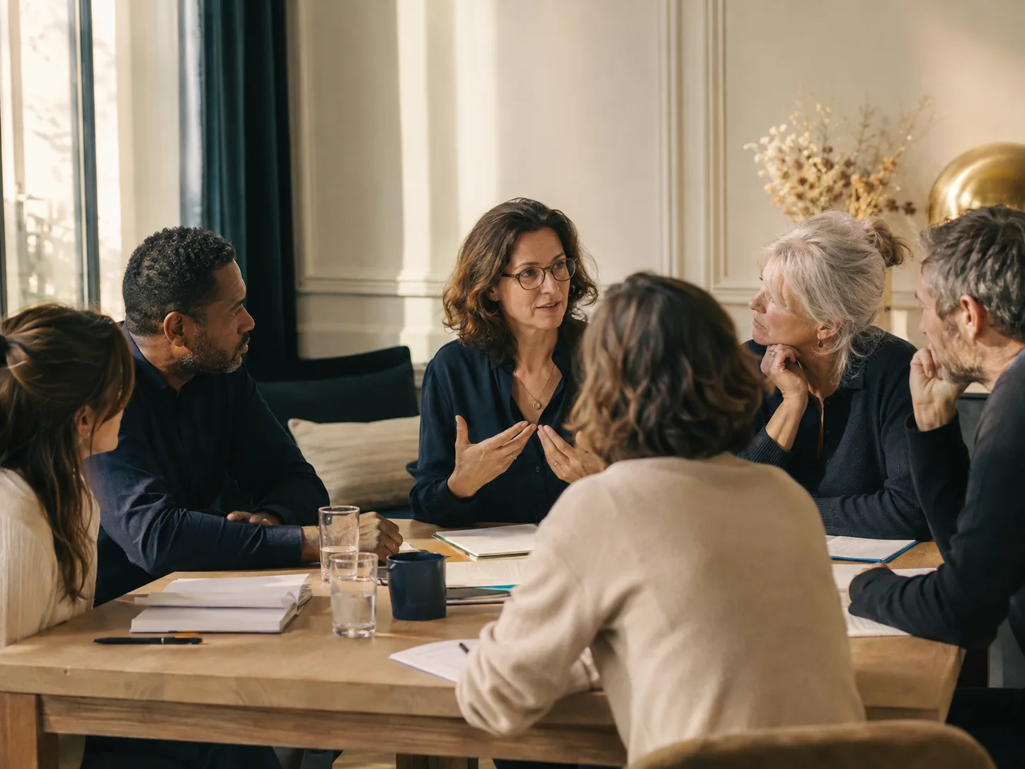 Équipe en réunion de travail